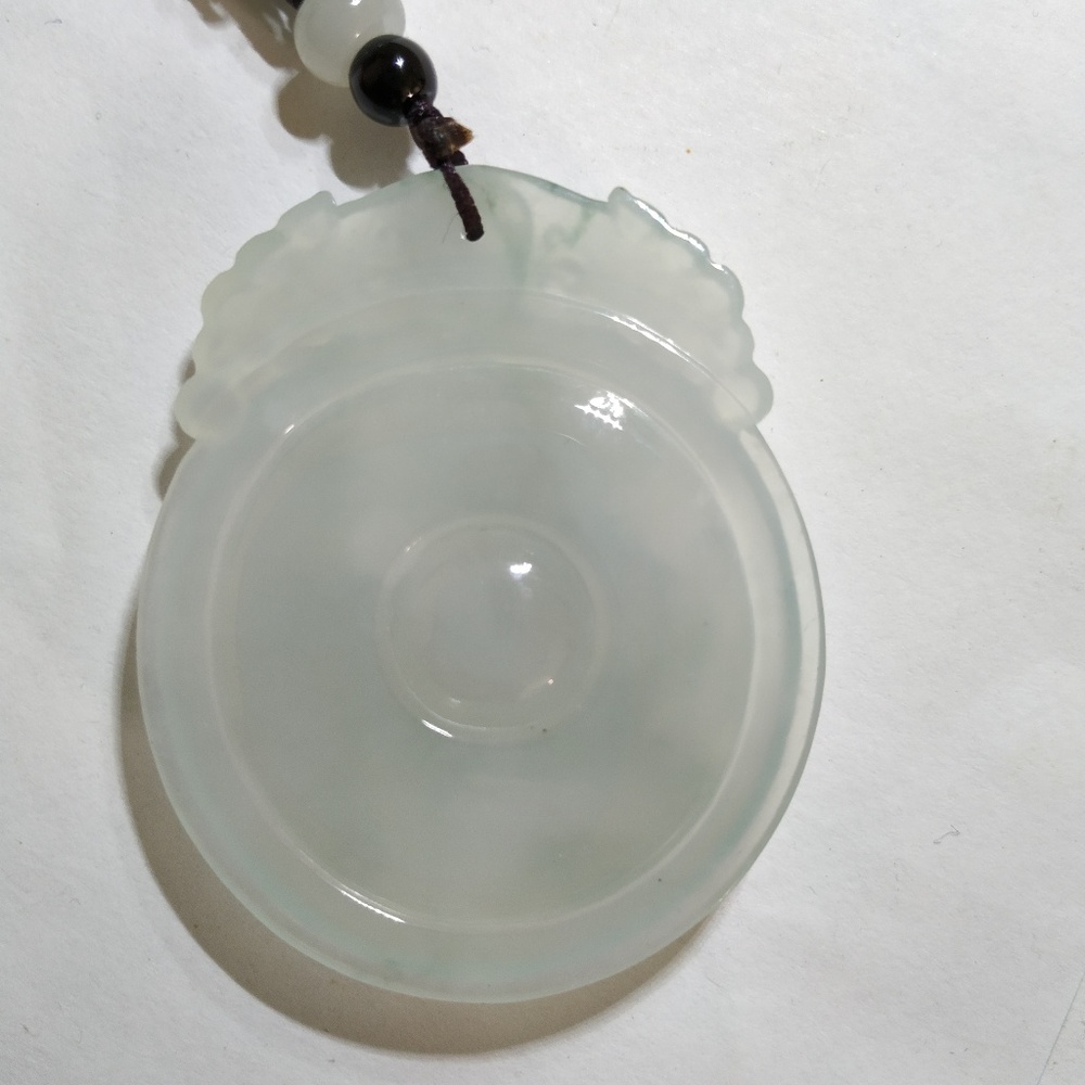 Authentic Type A Natural Emerald Jade Pendant - image 2